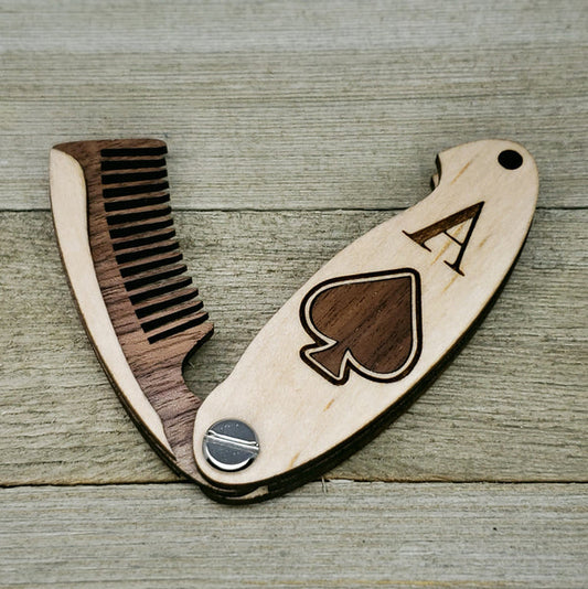 Ace of Spades Beard Comb