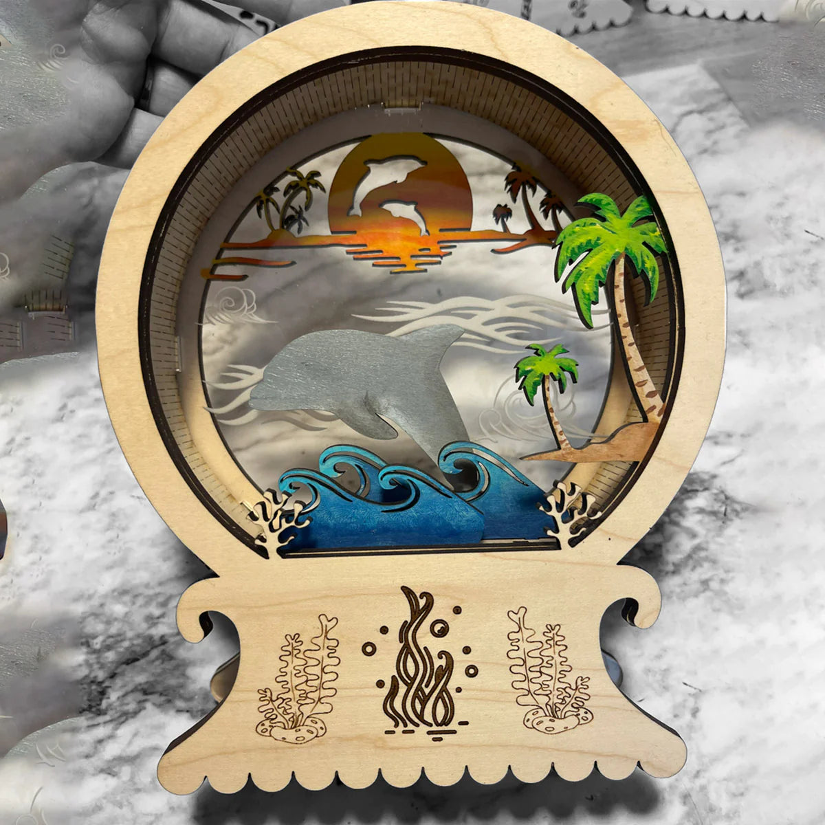 Dolphin Snow Globe