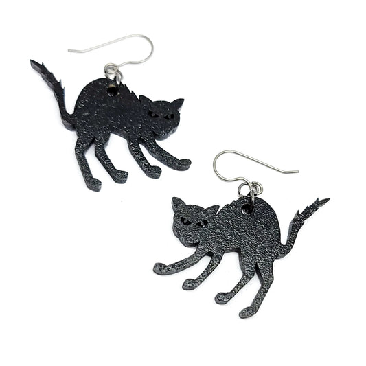 Black Cat Earrings