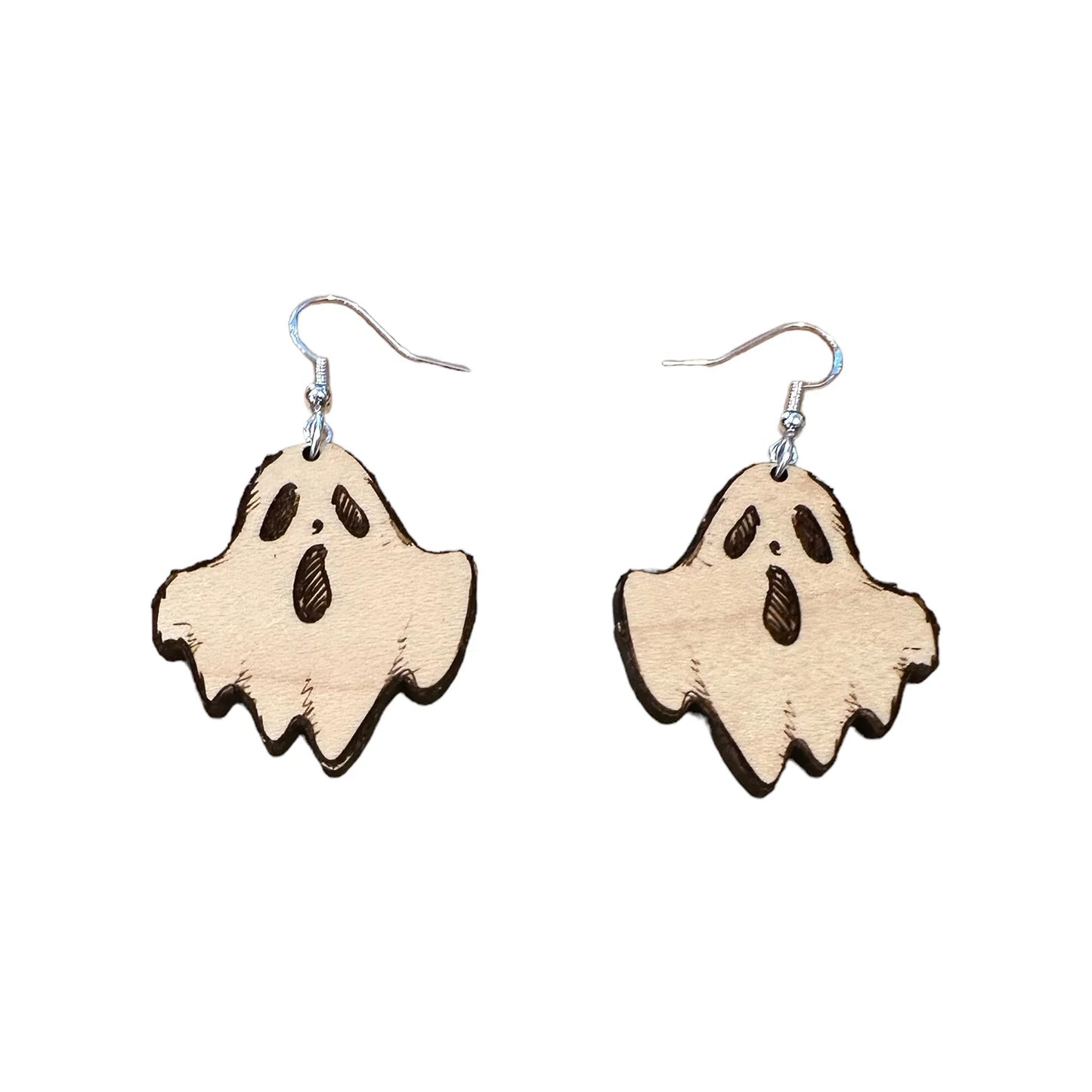 Moaning Ghost Dangle Earrings - Ghost Halloween Earrings