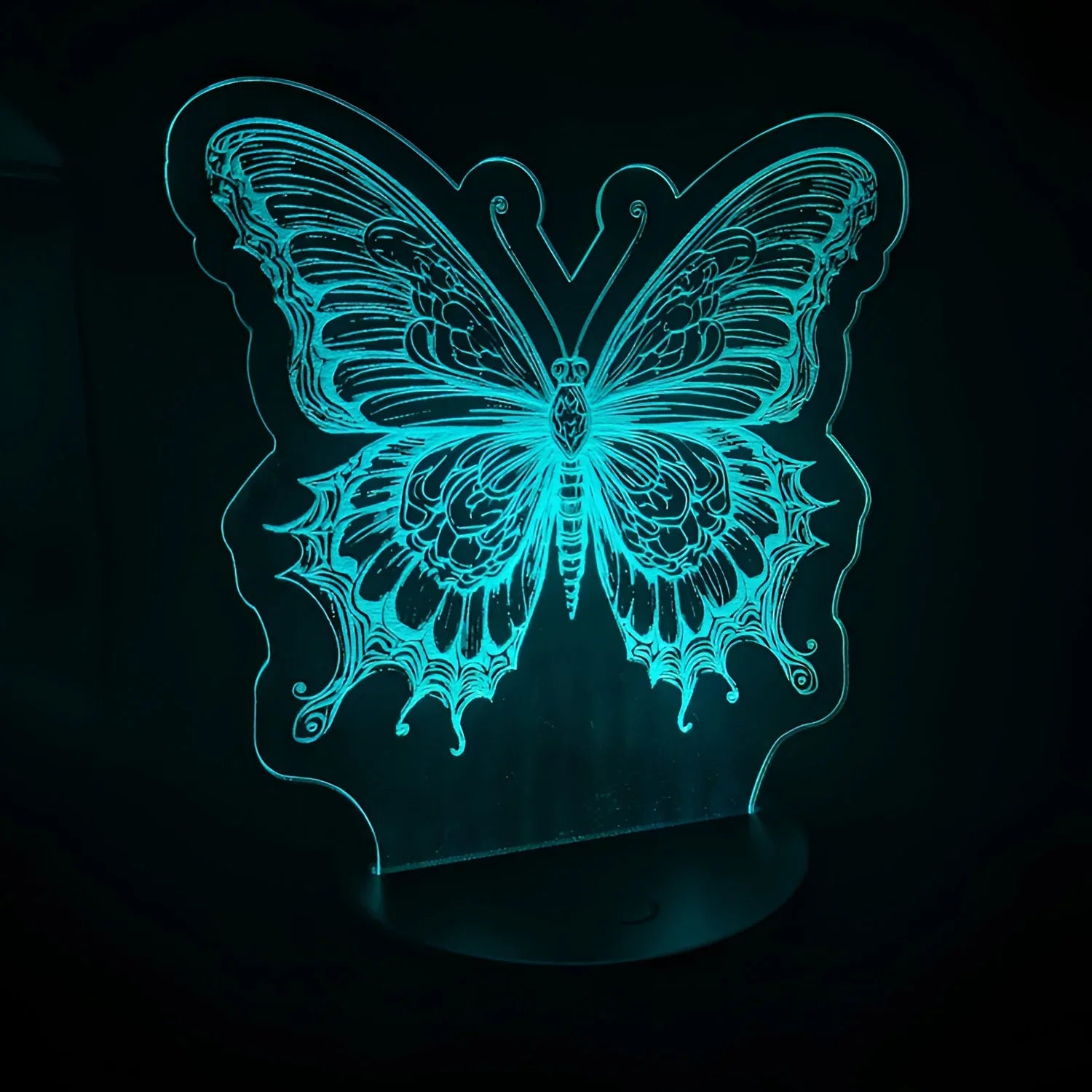 Magnificent Butterfly LED Nightlight with intricate glowing design.