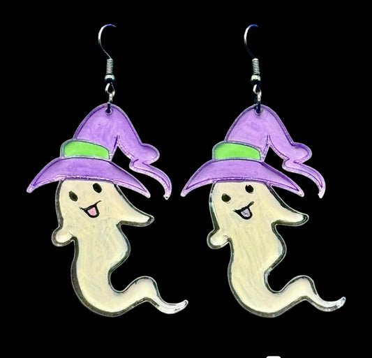 Ghost Spooky Dangle Earrings