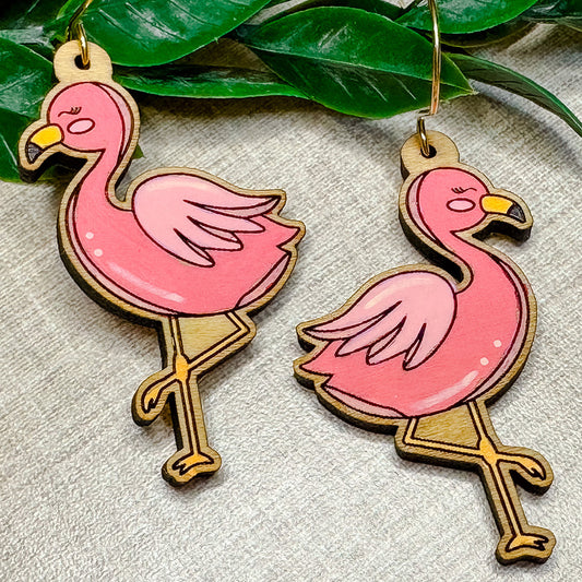 Flamingo Dangle Earrings