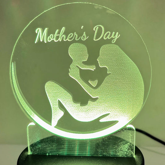 Mother's Day "Mom & Child" LED Nightlight featuring a mother and child silhouette.