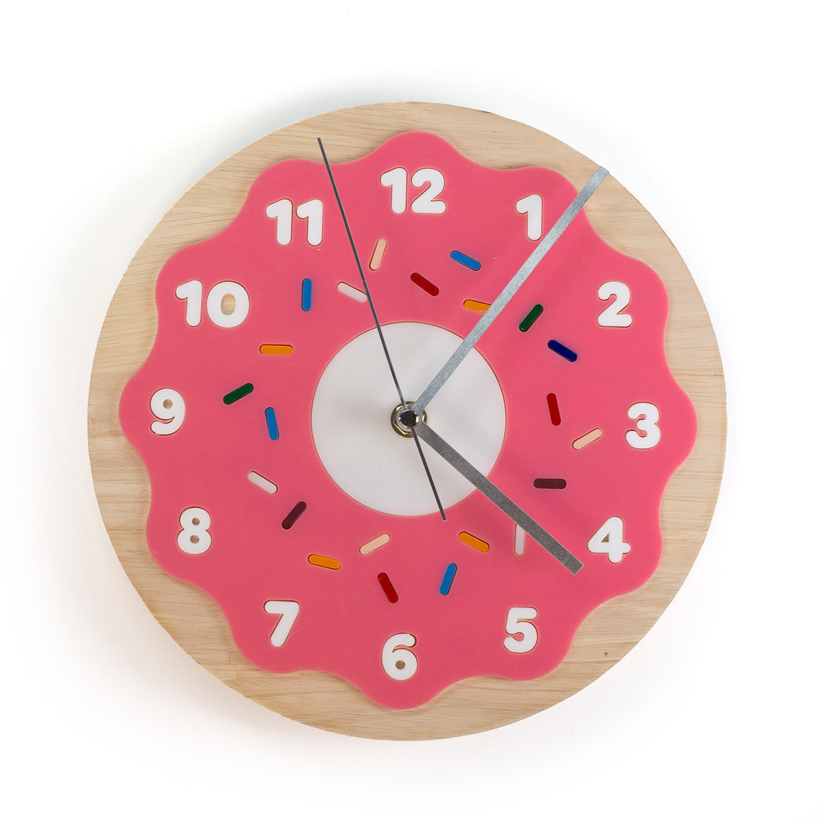 Sprinkles strawberry Donut Wall Clock