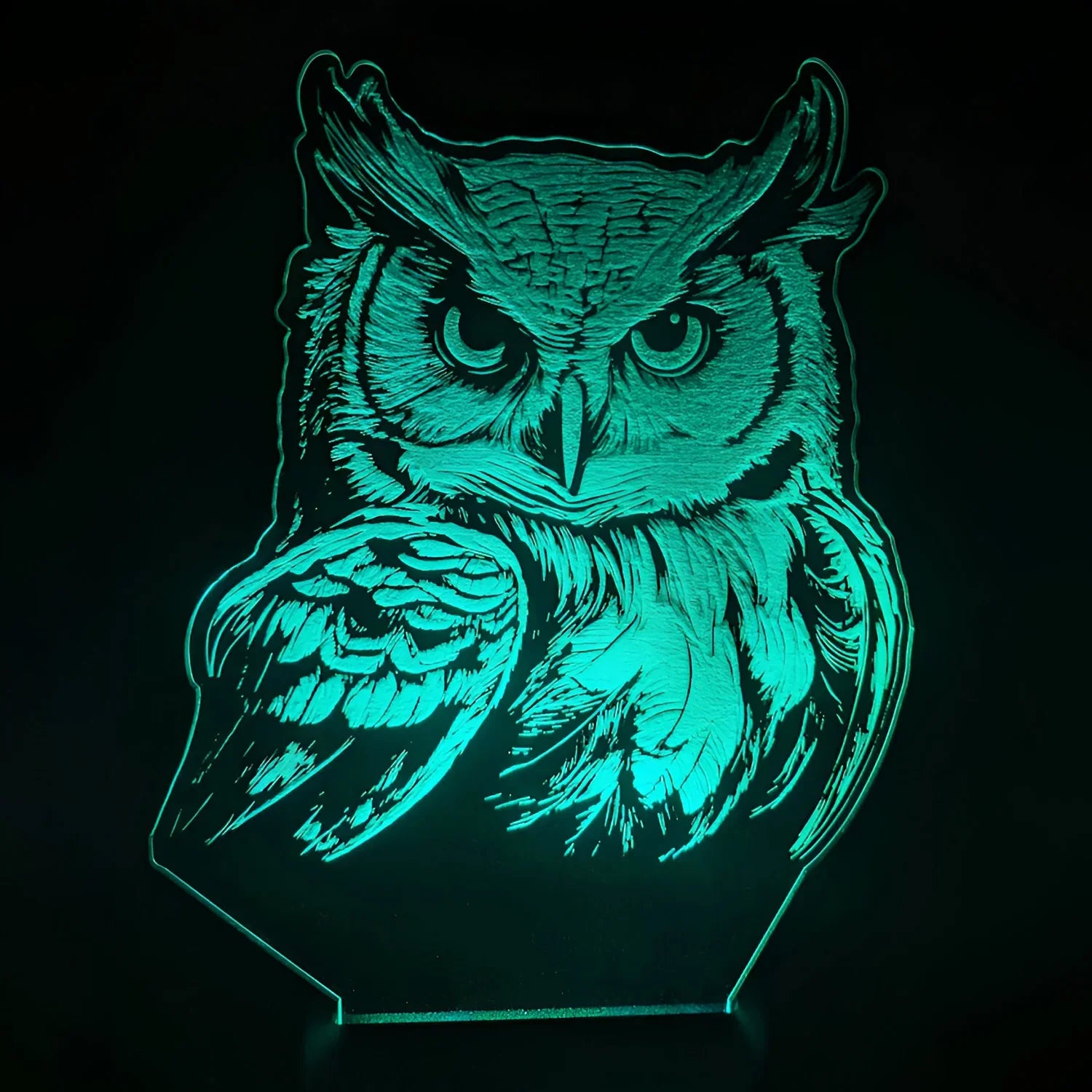 Wise Owl LED Nightlight with intricate owl design and ambient glow.